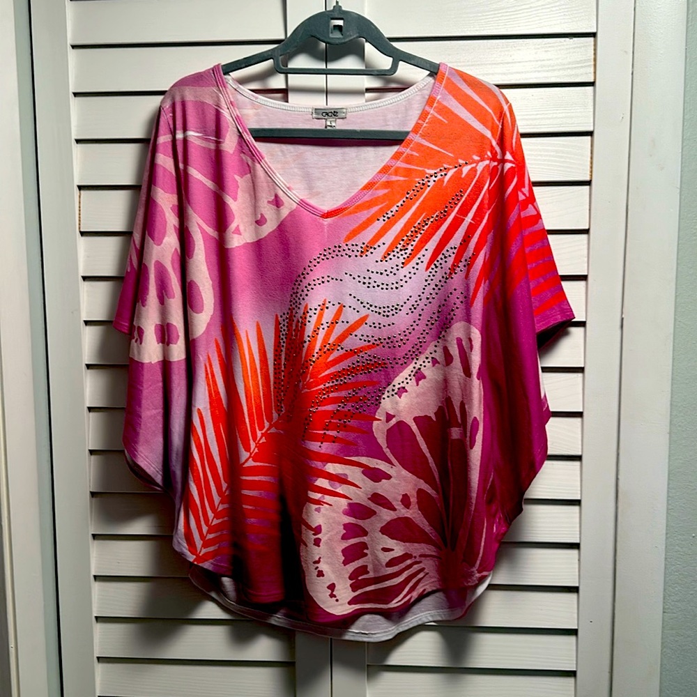 Caché butterfly short sleeve tropical